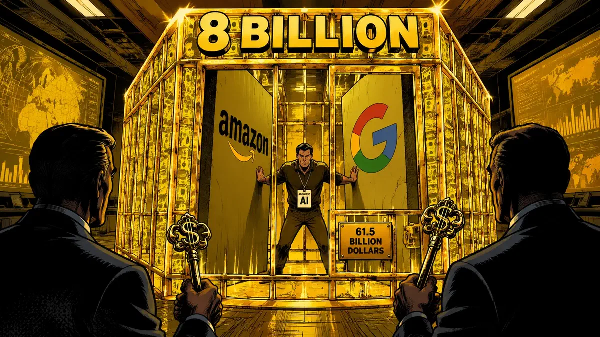 Dario Amodei, CEO d'Anthropic, entre Amazon et Google