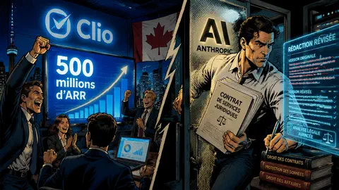 Clio franchit 500M ARR, Anthropic s'invite dans le marché juridique