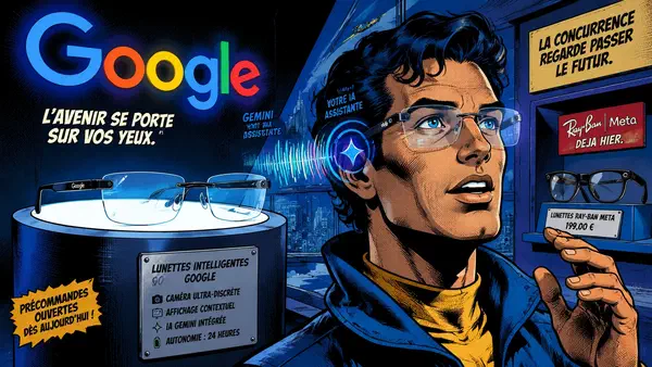 Google relance les lunettes connectées avec Gemini dans l'oreille